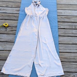 Chic Cream Halter Jumpsuit
